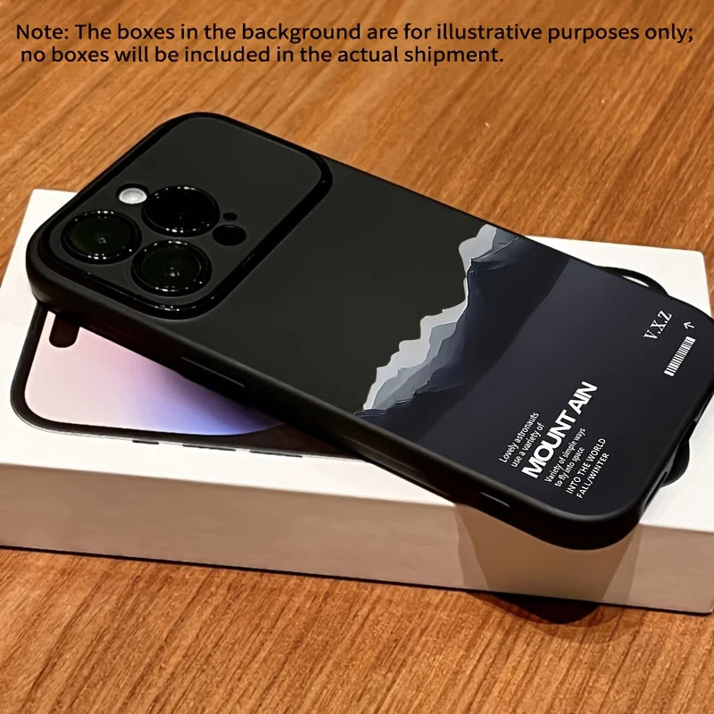 Phone Case For iPhone 17 15 11 16 Pro Max 13 12 Pro Max Air 16 Plus X XR XS Fashion Mountains And Rivers Scenery Silicone Cover