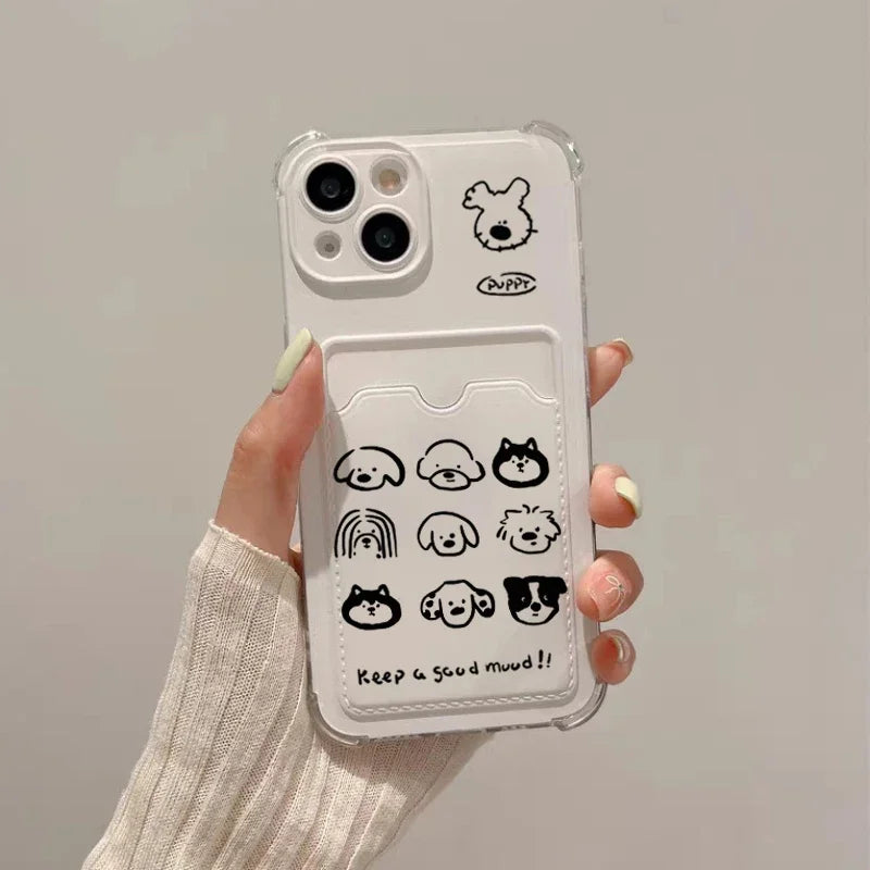 Cute Sleep Dog Cat Couple Case For Samsung Galaxy S25 S24 S23 S22 S21 Plus Ultra FE A56 A36 A26 A54 A55 A35 A15 A14 A34 Cover
