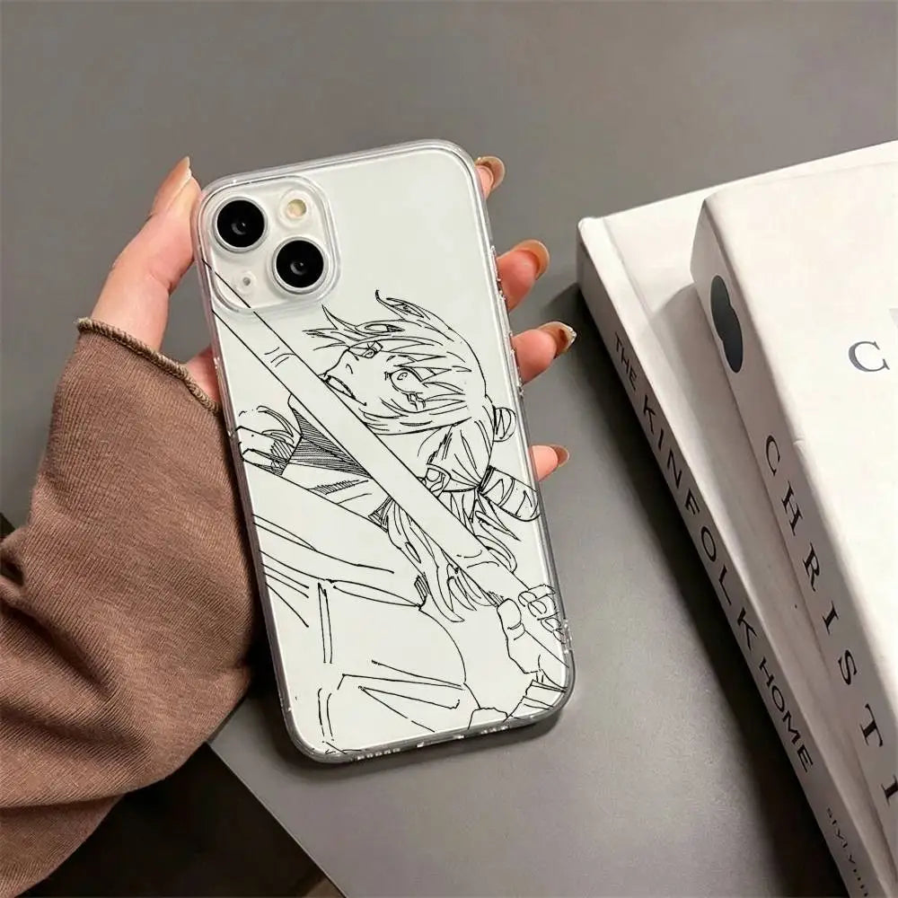 Hajime Kashimo Jujutsu Kaisen Manga   Phone Case For iPhone17,16,15,14,13,12,11 Plus,Pro Max Soft Transparent Cover