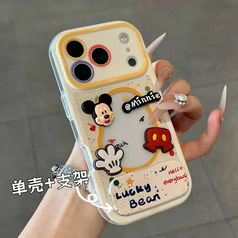 2026 New Cute Mickey Mouse Pro Very Silicone Phone Case Cover for IPhone 17 16 15 14 13Pro 12 11 13 XSMax 6 7 8 Birthday Gift