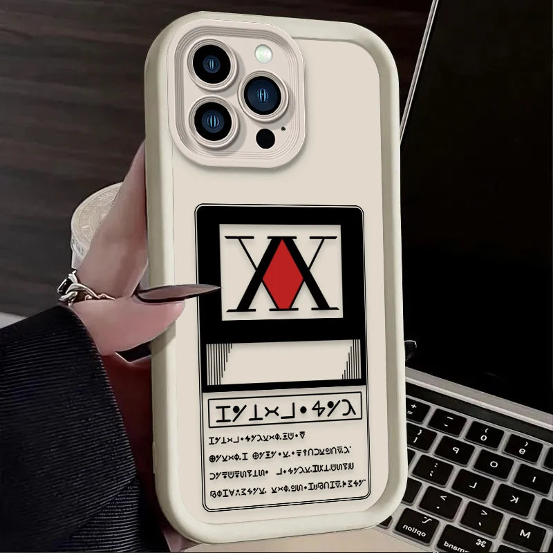 Anime HUNTER×HUNTER Phone Case For iPhone 17 Air 16 16E 15 14 13 12 11 Pro Max X XS X S Max XR SE 2020 SE4 7 8 Silicone Cover