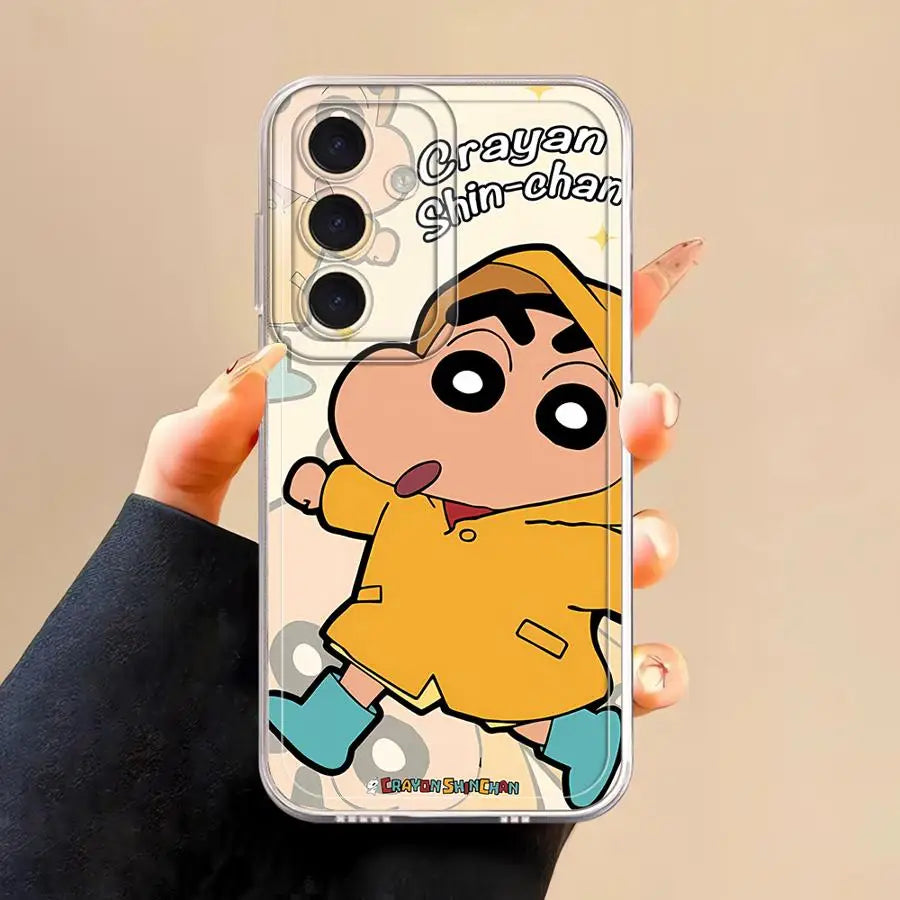 C-Crayon S-ShinChan Phone Cover Case for Samsung Galaxy A57 A52 A14 A16 A25 A51 A36 A37 A52 A17 A26 A24 A34 A35 A56 A55 A54 A15