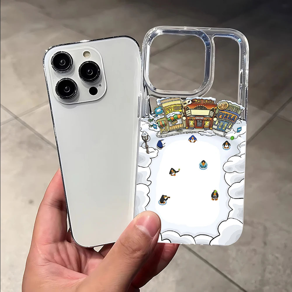 Hot Game Club PenguinS Phone Case for iPhone 17 17e 16e 16 15 14 13 12 11 Pro Max 7 8 Plus XR Airbag Anti Fall Clear Back Cover
