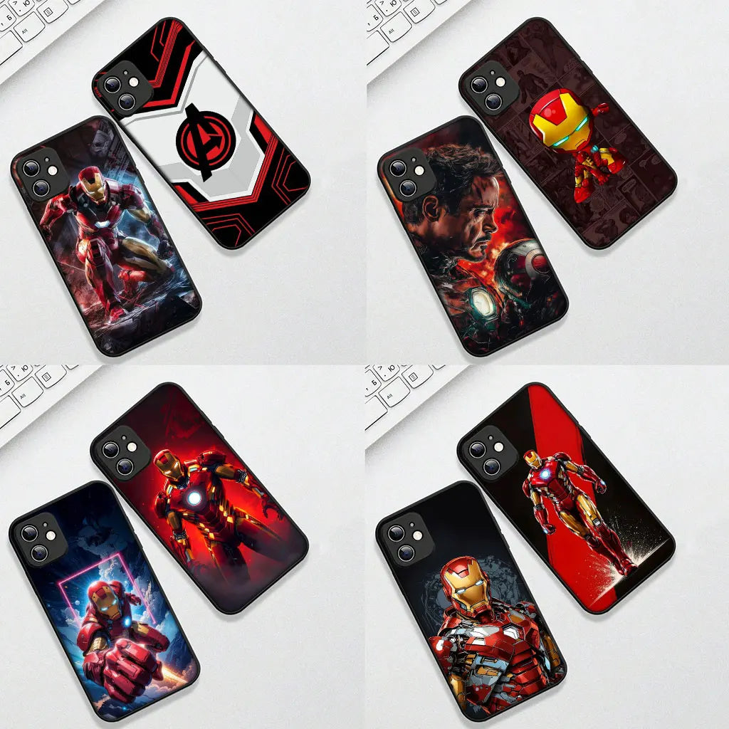 Marvel Hero Iron Man Casing Phone Cover for Samsung Galaxy S25 S24 S23 Fe Ultra Plus S7 Edge A05 A06 A16 A55 A15 A35 Case