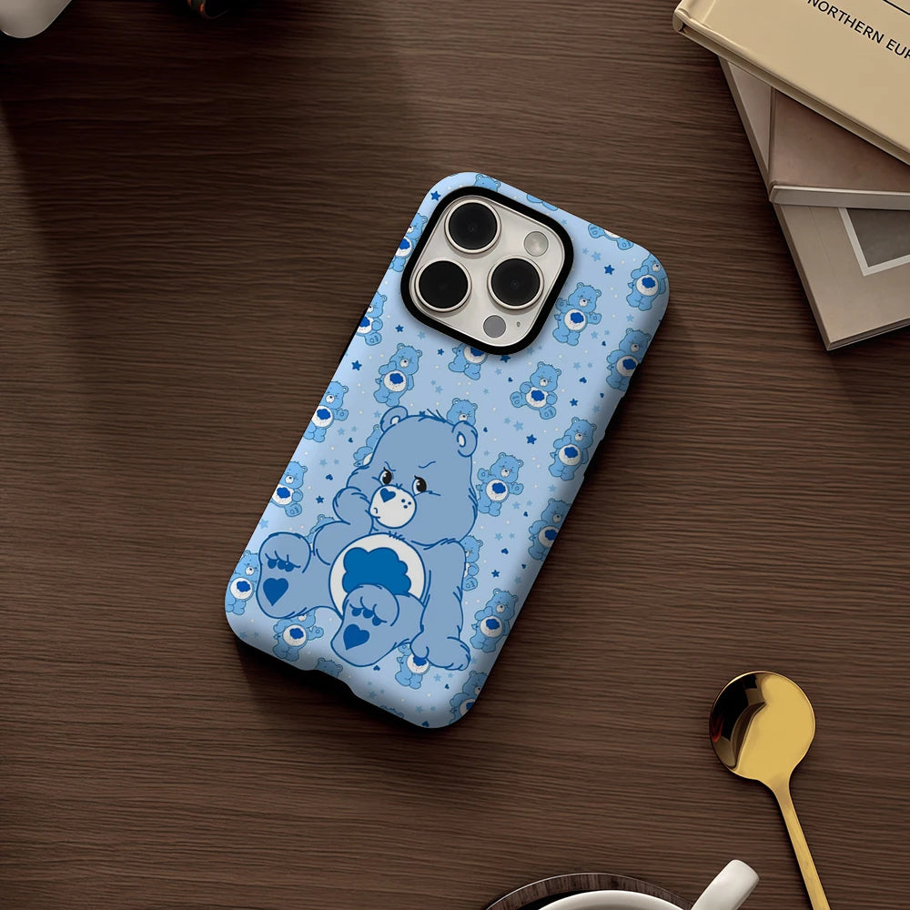 Grumpy Bear Cute IPhone17 Must-Haves Phone Case for IPhone 17 16 15 14 13 12 Pro Max Plus Single Double-layer Tough Case