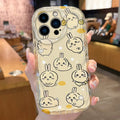 Adorable Plump Rabbit C-Chiikawas Usagi Case for iPhone 17 Air 16 E 15 14 Plus 13 12 Mini 11 Pro Max Shockproof Covers Funda
