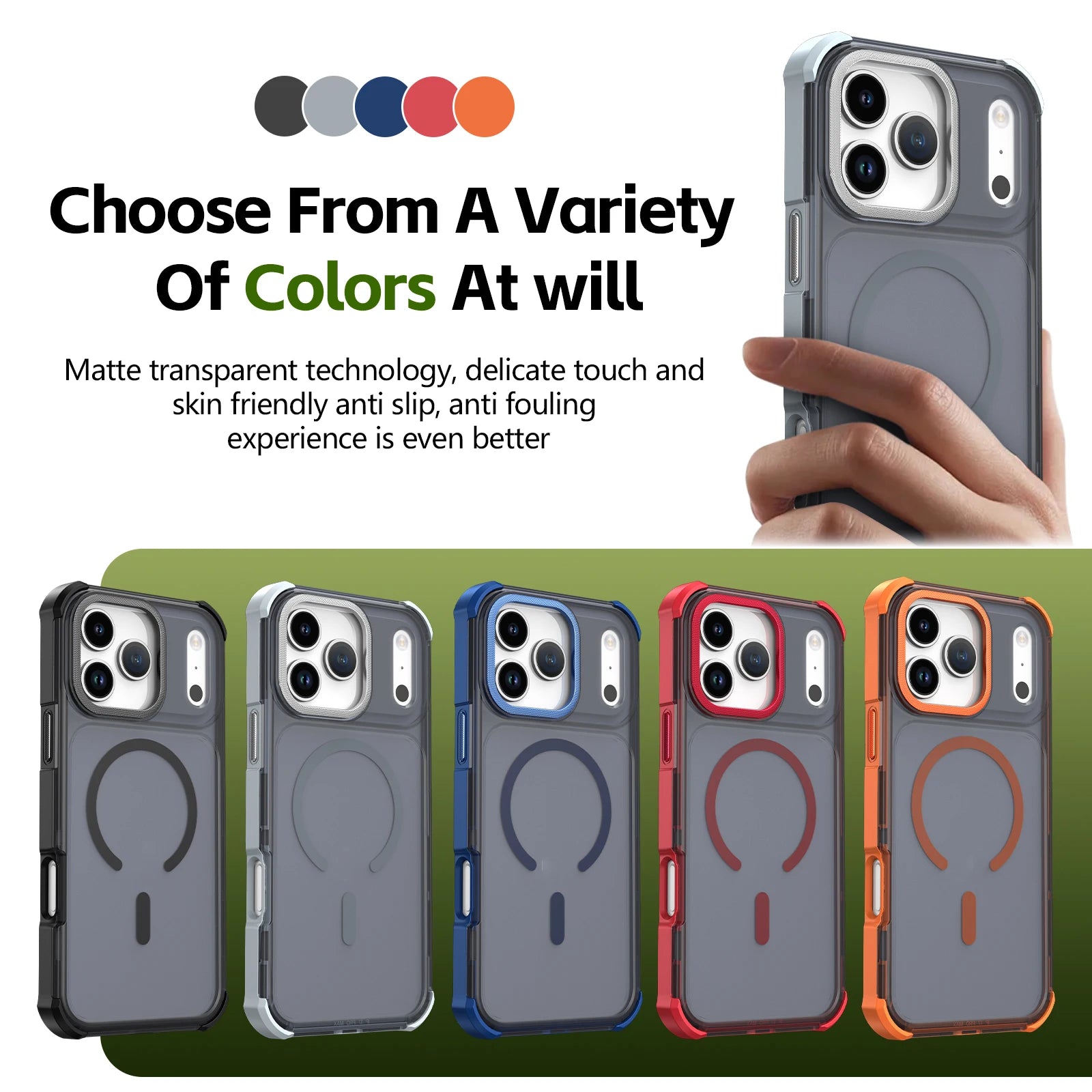 Clear AG Matte Armor Magnetic Case For iPhone 17 Air 17e 16 16e 15 14 13 12 11 Pro Max Plus For Magsafe Wireless Charging Cover