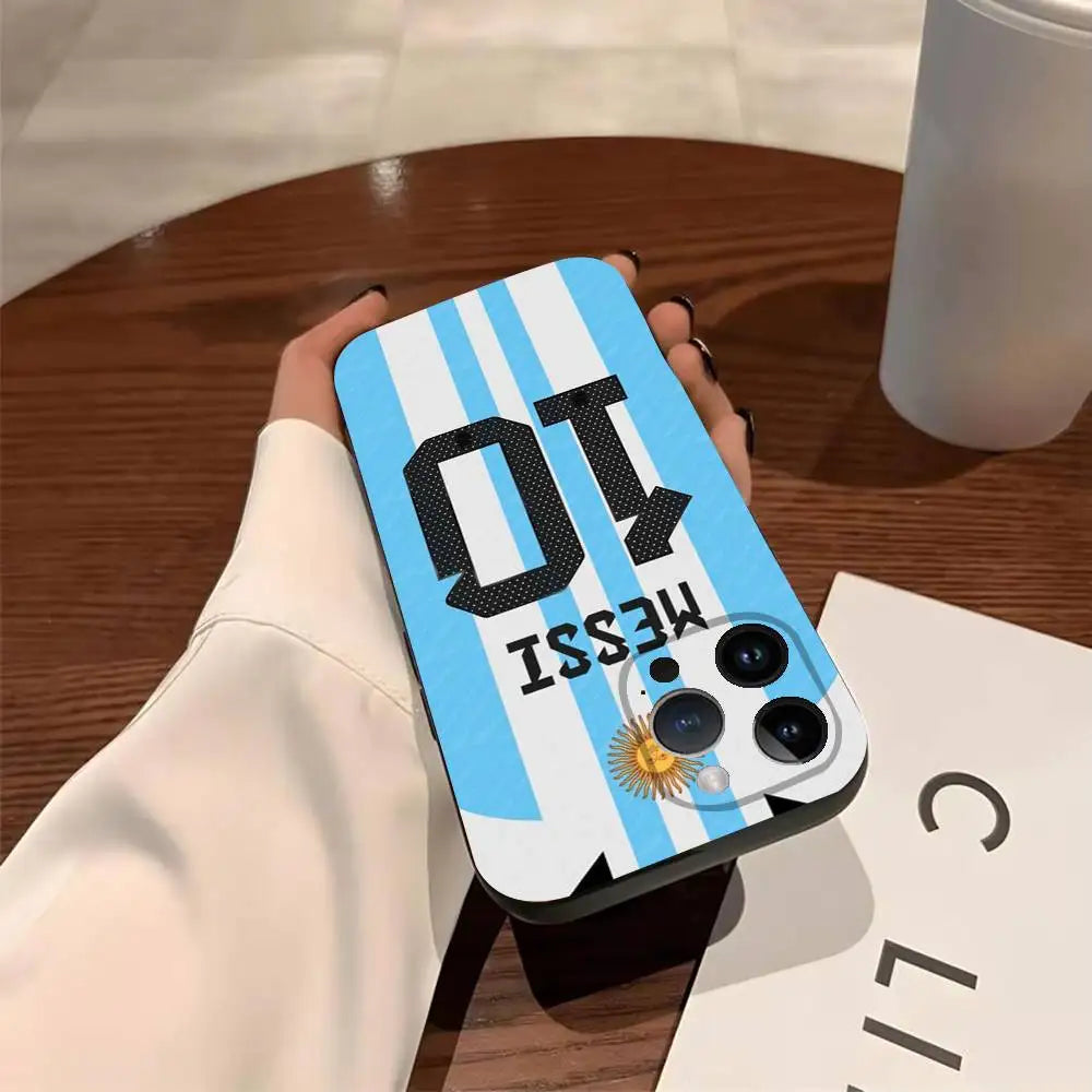 2026 WC ARG A-Argentina Phone Case For iPhone 17,16,15,14,13,12,11,Pro,Max,Plus Shockproof Cover