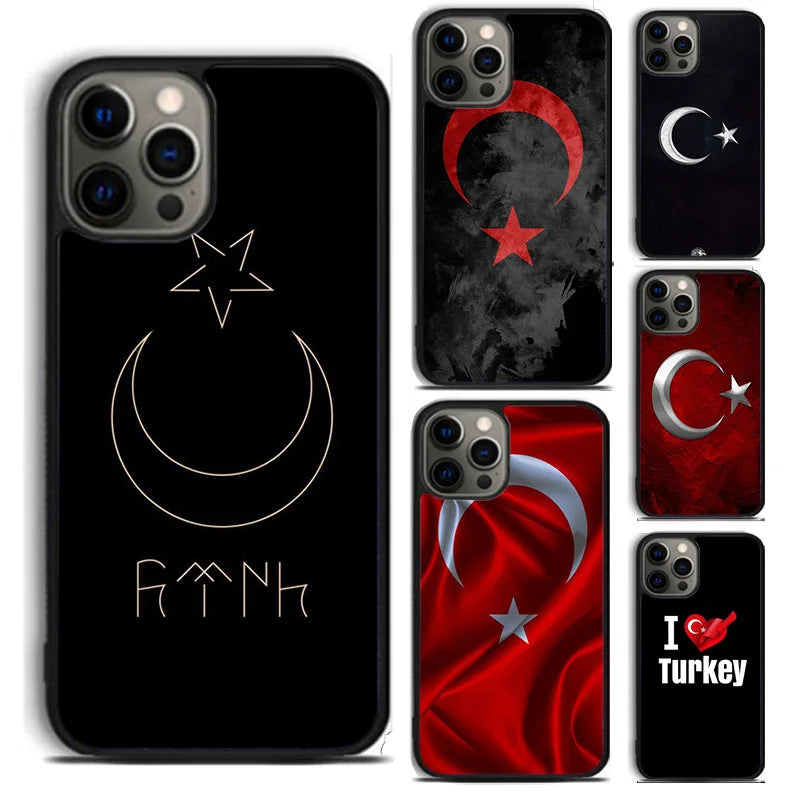 Turkey Turkish Flag Phone Case For For iPhone 17 Air 16 15 11 12 13 14 Pro Max Plus coque