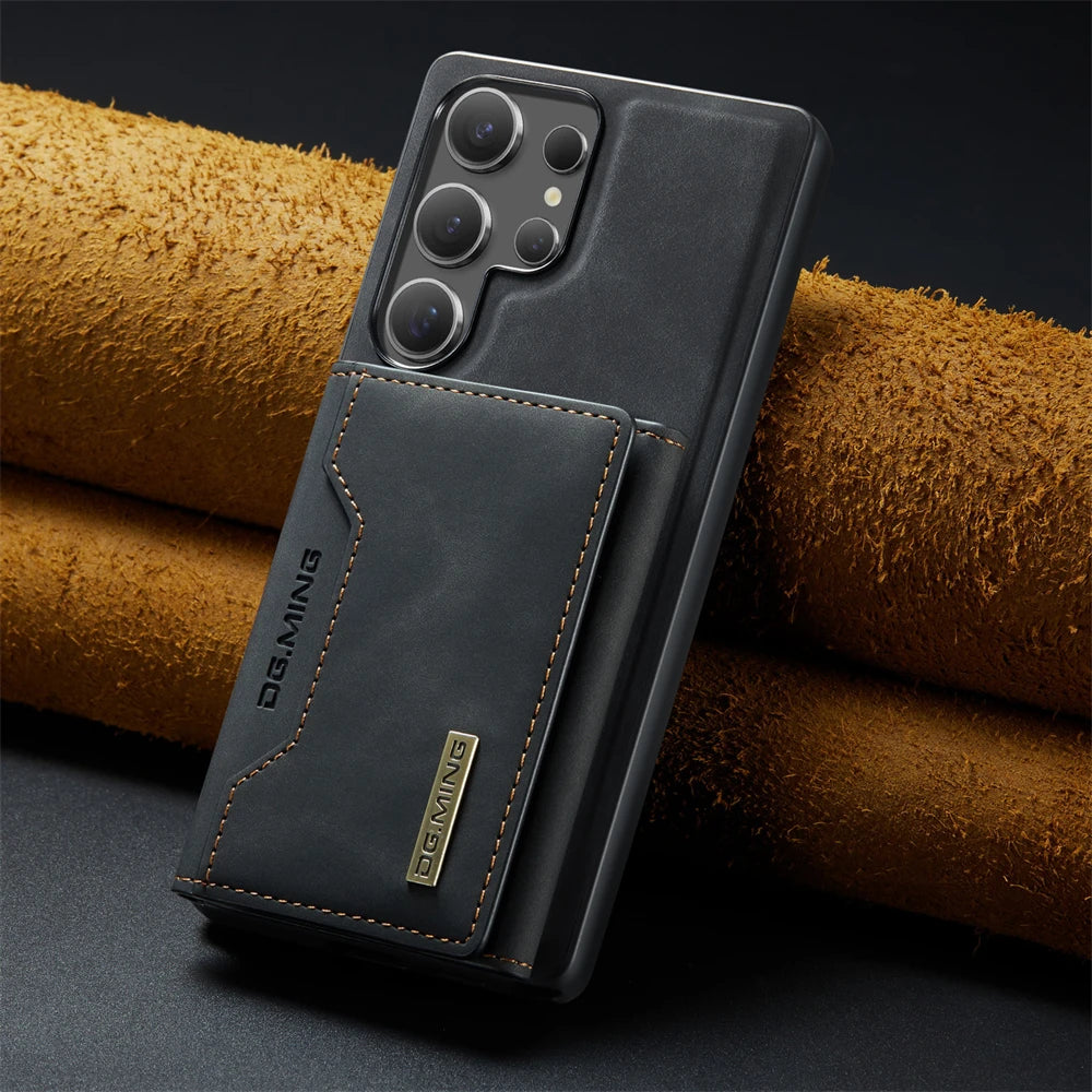 2 in 1 Detachable Magnetic Card Pocket Wallet Leather Case for Samsung Galaxy S26 S25 Ultra S23 S24 S22 Plus Note 20 Cover Shell