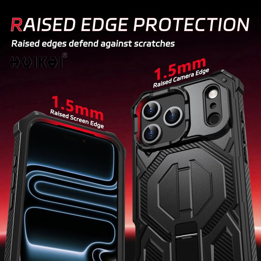 Magnetic Military Case For iPhone 17 Pro Max 16 Pro Max 15 14 Grade Protectio Shockproof Heavy Shock Absorption Protective Cover