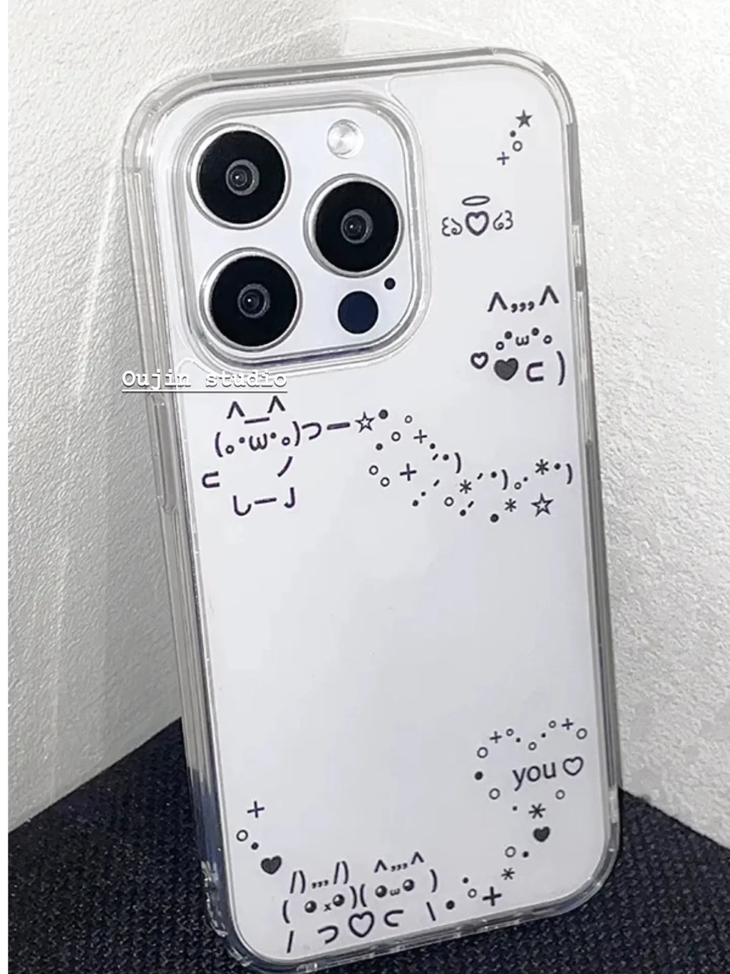 Korean Ins Transparent Line Pattern Cute Phone Case For iPhone 17 AIR 16 15 14 13 12 11 Pro MAX MINI XR XSMAX 7 8 Plus Y2K Cover