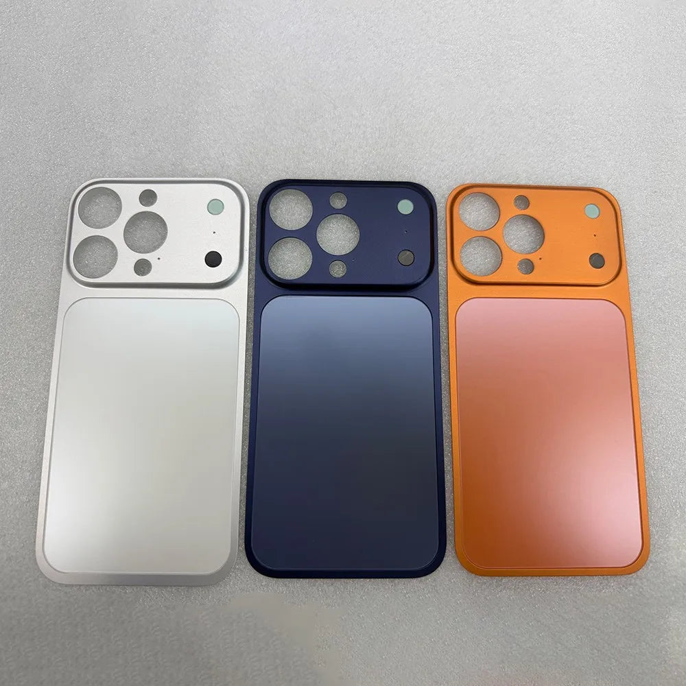 For IPhone 16 15 14 13 Pro Max Transform 17 Pro Max Phone Metal Backplate Case for Magsafe Matte Slim Backplane Protection Cover