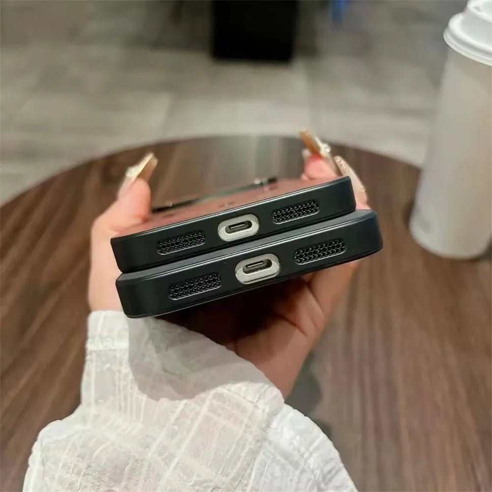 Shockproof Leather for Magsafe Phone Case for iPhone 17 16 15 14 Plus 13 Pro Max Air Magnetic Wireless Charging Back Cover Funda
