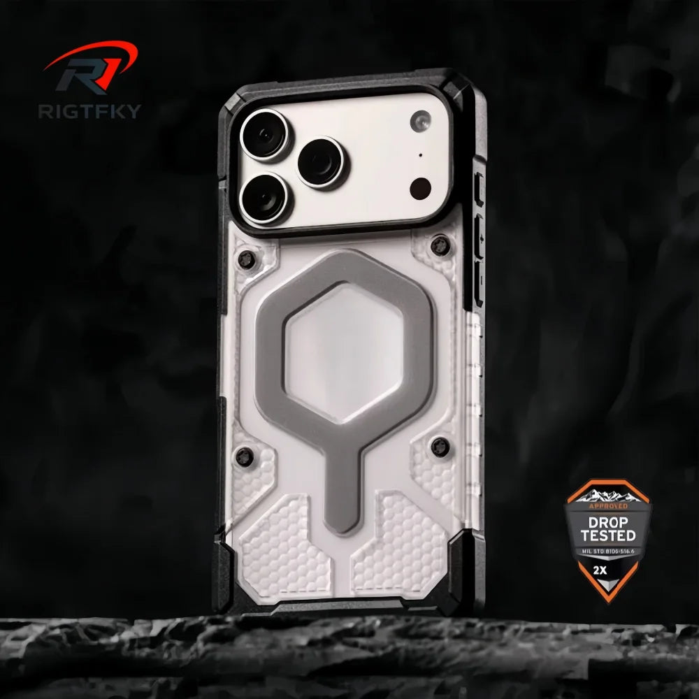Original PathFinder Phone Case For iPhone 17 Air 16 Pro Max 15 14 13 12 MagSafe  Shockproof Armor Magnetic Protector Clear Cover