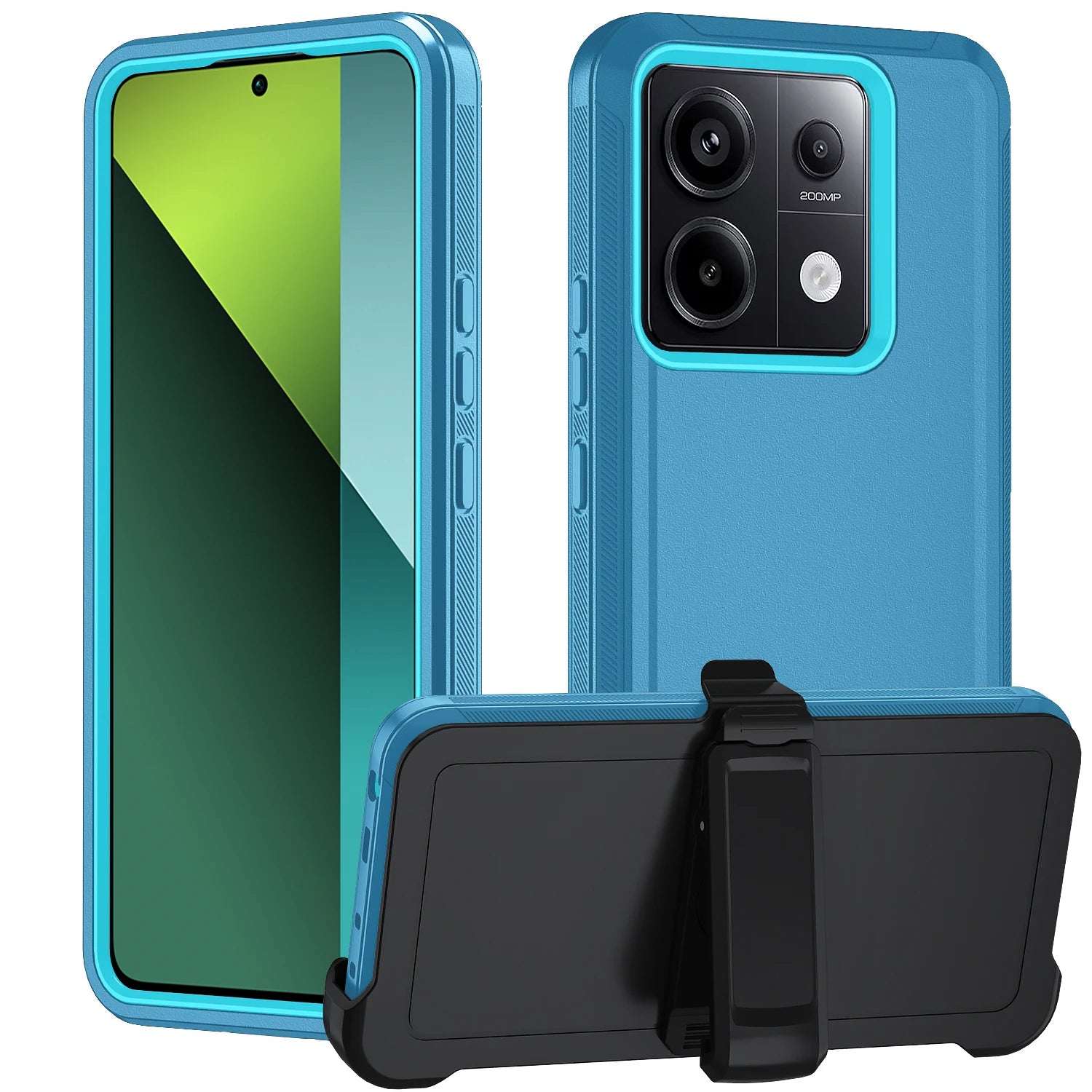 Armor Shockproof Cover For Xiaomi Poco X6 5G M6 Redmi Note 13 Pro Anti-Scratch Rugged Protective Cove For Redmi Note 13 Pro+