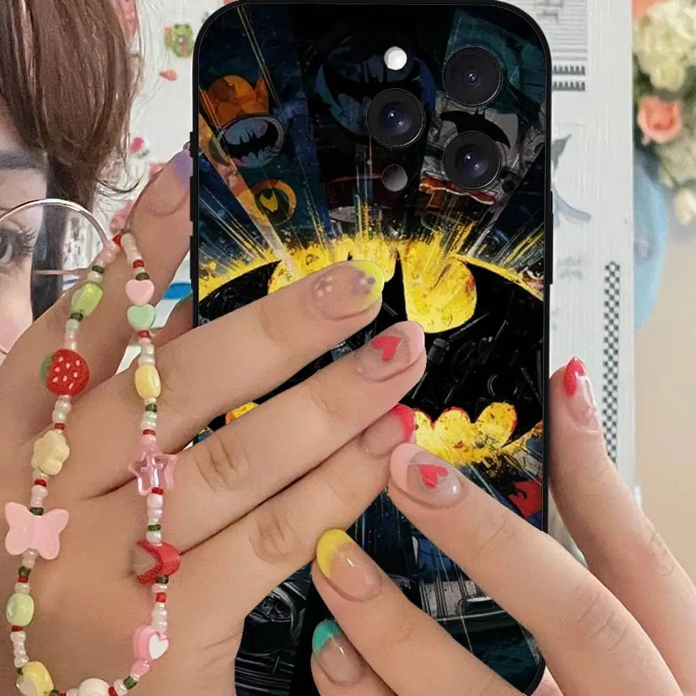 Cool-H-Batmans-S Fashion Black Phone Case That Fits For IPhone 17,16,15,11,13,14 Pro Max,Plus,X,Xr,Xs Max,13Mini
