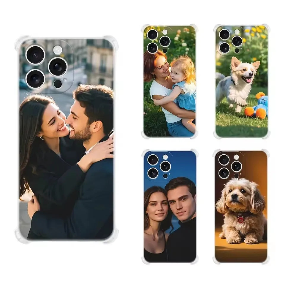 Customized Case For iPhone 17 Air 16 15 14 13 12 11 Pro Max Mini 6 7 8 Plus 16E X XS XR SE Transparent Phone Case Personalized