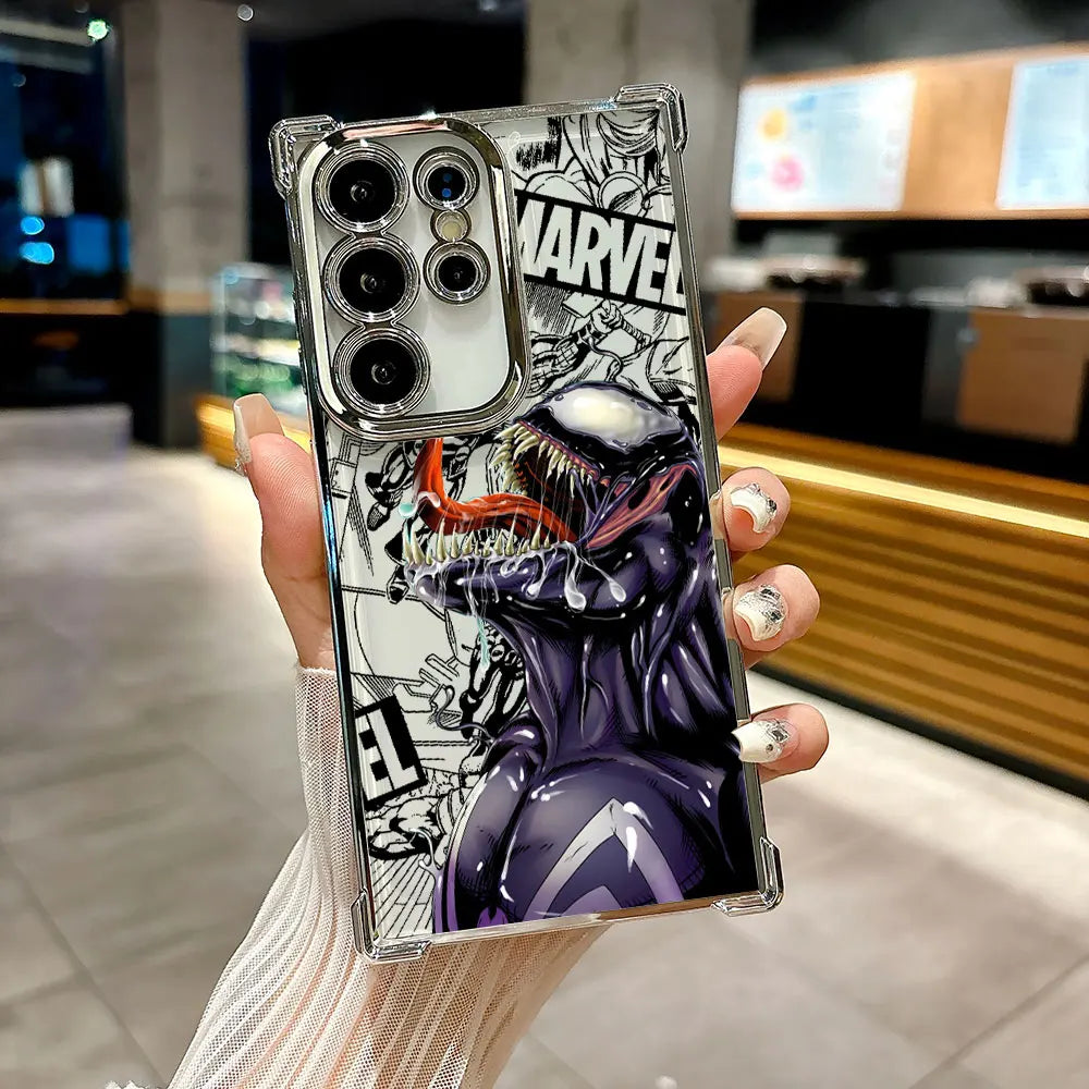 Venom Marvel Cool Case For Samsung Galaxy S26 S25 S26Ultra Edge S24 S23 S22 Plus S21 Ultra FE Soft Shockproof Phone Back Cover