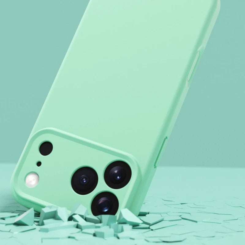 Matte Skin Liquid Silicone Case for iPhone 17 Pro Max Magnetic for Magsafe Wireless Charging Candy Bumper for iPhone 17 17pro