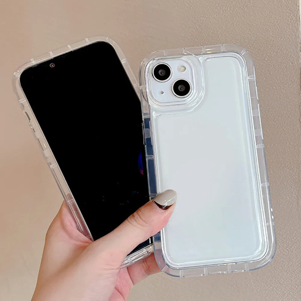 Shockproof Clear Phone Case For Samsung A55 A56 5g A54 Case S25 S24 Ultra S23 FE A34 A26 A15 A53 A36 A35 A32 A24 Airbag Cover