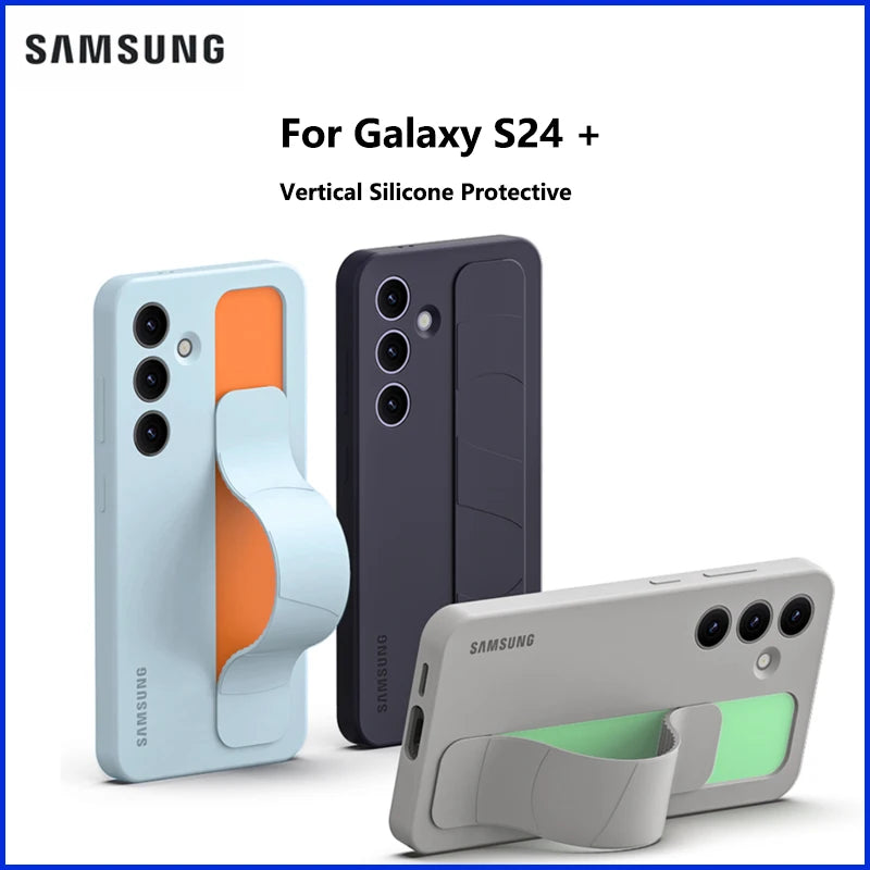 Original Samsung Galaxy Official S24+ Standing Grip Case S24 Plus Vertical Silicone Protective Case EF-GS926