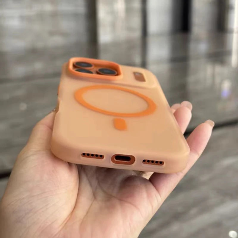 Matte Transparent Candy Colour Magnetic Phone Case For iPhone 11 12 13 14 15 16 Pro Max 17 Pro Max Air 11 Shockproof Soft Cover