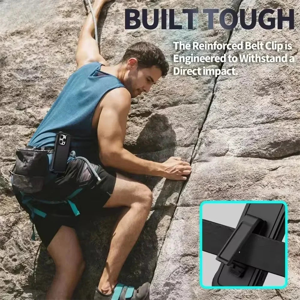 Premium 3IN1 Heavy Duty Ott Anti-Drop Phone Case For IPhone 17 16E 15 14 Plus 13 12 11 Pro Max Box Shockproof Protection Cover