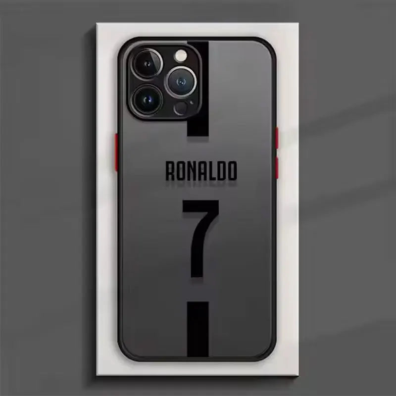 Football Star R-Ronaldos Phone Case For iPhone 17e 17 16e 16 15 14 13 12 11 Mini Pro Air  Max X 7 8 6 6s Plus Matte Clear Cover