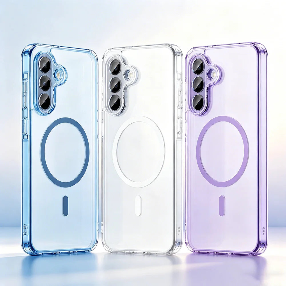 4 Corner Airbags Clear Anti-Yellowing Phone Case for Samsung A17 A37 A57 Galaxy A36 A56 A16  Raised Camera Lens Protective Cover