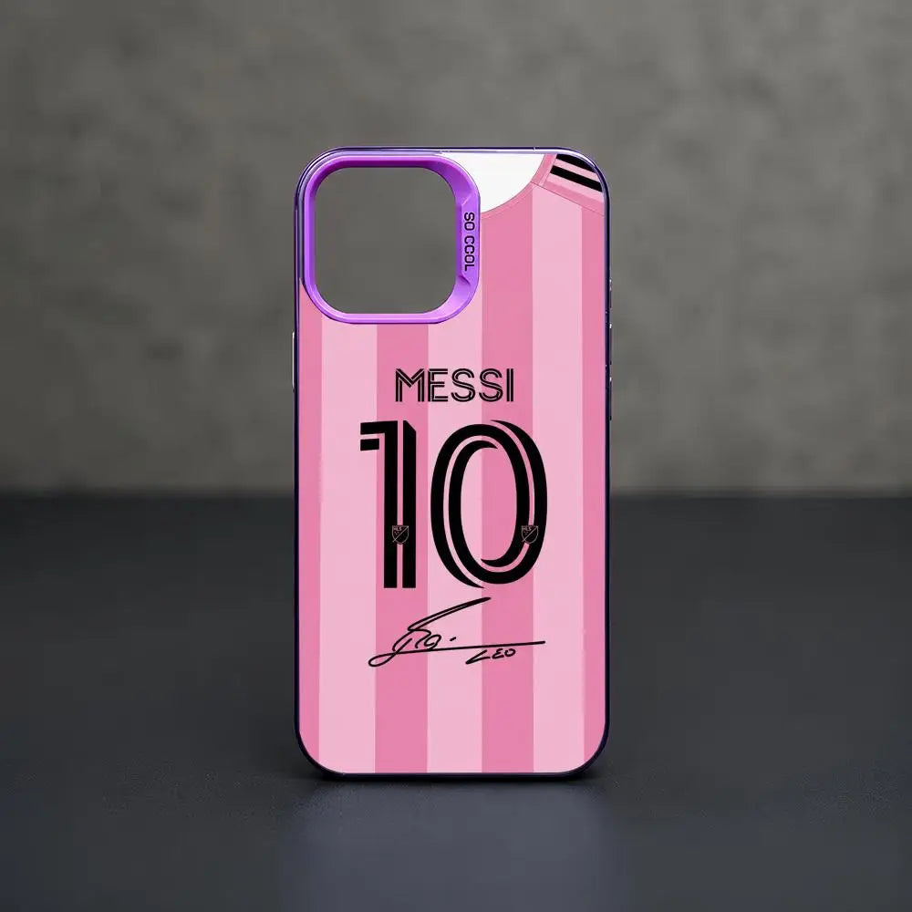 1 Football Star Messi #10 Logo Phone Case iPhone 11/12/13/14/15/16/17 Pro Max Aurora TPU Case Shockproof Slim Stylish Cover