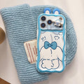 Sanrio Family Ear Toy Cartoon Case for iPhone 17 16 Pro Max 15 Plus 14 13 Mini 12 11 SE 7 8 Plus 16E XS XR Soft Wave Phone Cover