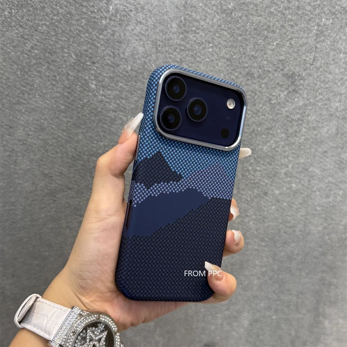Orange Mountain Peak Phone Case Cover for iPhone 17 16 Pro Max Carbon Relief Hard PC Magnetic Shell Camera Lens Protection Coque