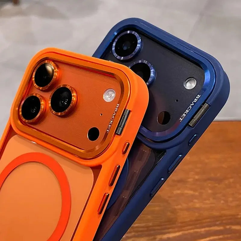 New Camera Bracket For Magsafe Case for iPhone 17 Pro Max 17 Air 16 15 14 Plus 11 12 13 Pro Max With Wrist Strap Lens Film Cover