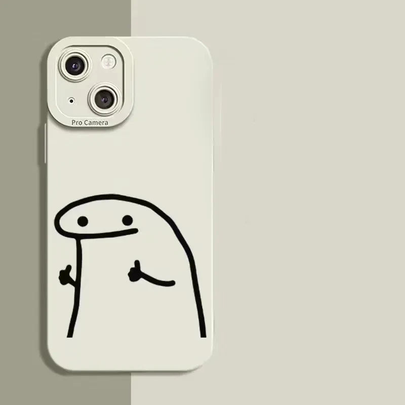 Funny Cartoon Cute Matchman Phone Case For iPhone 15 11 12 13 14 Pro Max XR XS X 7 8 15 Plus SE Shockproof Soft Silicone Cover
