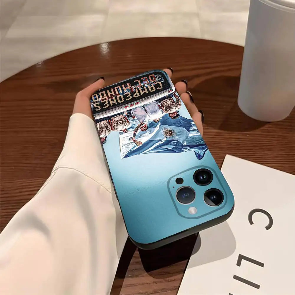 2026 WC ARG A-Argentina Phone Case For iPhone 17,16,15,14,13,12,11,Pro,Max,Plus Shockproof Cover
