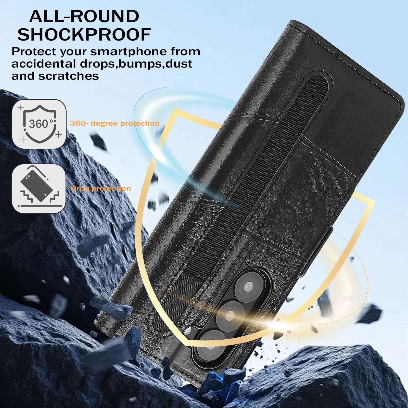 Business Flip Leather Wallet Phone Case for Samsung Galaxy Z Fold 7 6 5 4 3 5G Cards Slot Purse Pocket With S Pen Bag Cover