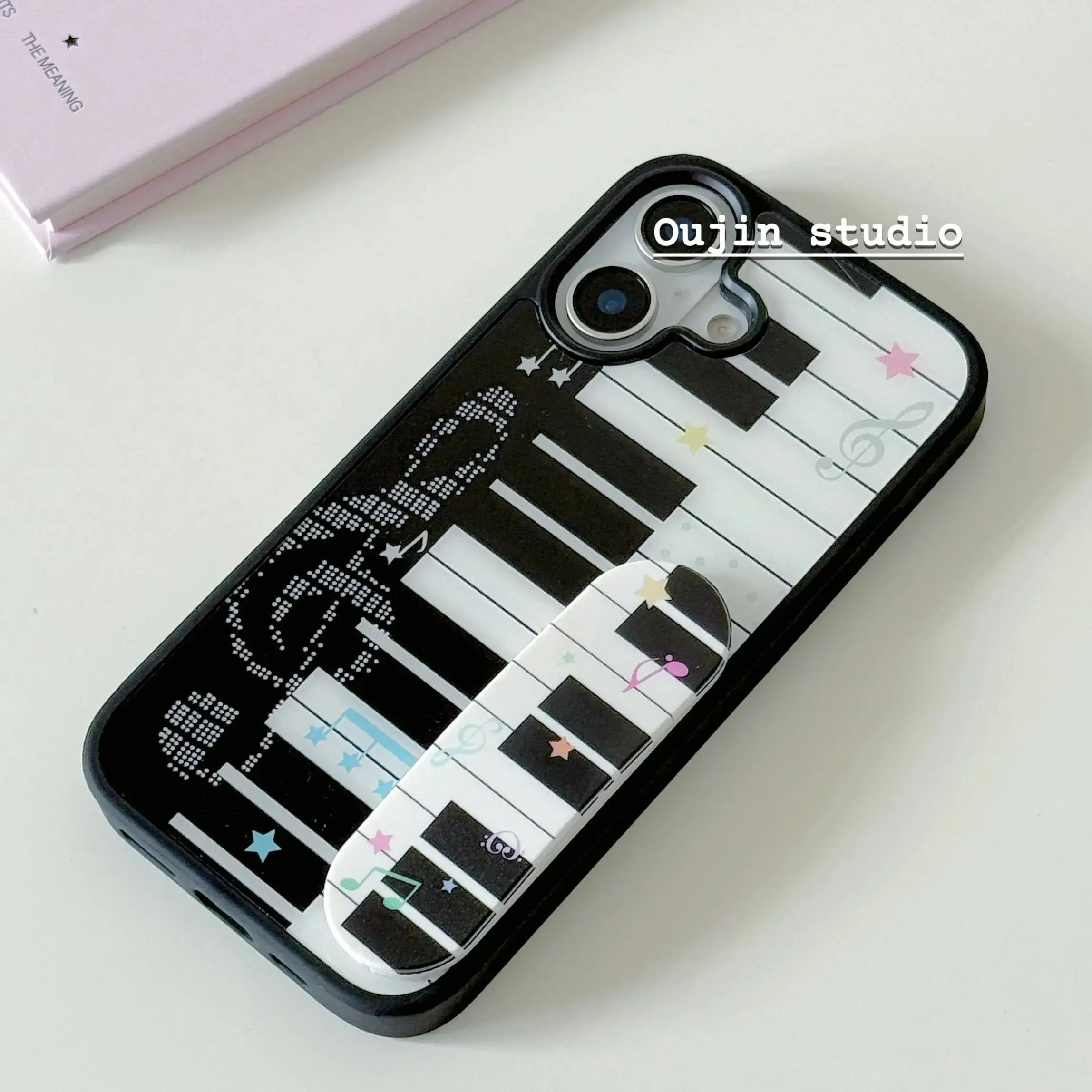 Korean Ins Niche Design Cute Piano Art Keyboard Star Phone Case For iPhone 17 16 15 14 13 12 11 Pro XR X Max 8 7 Plus Y2K Cover