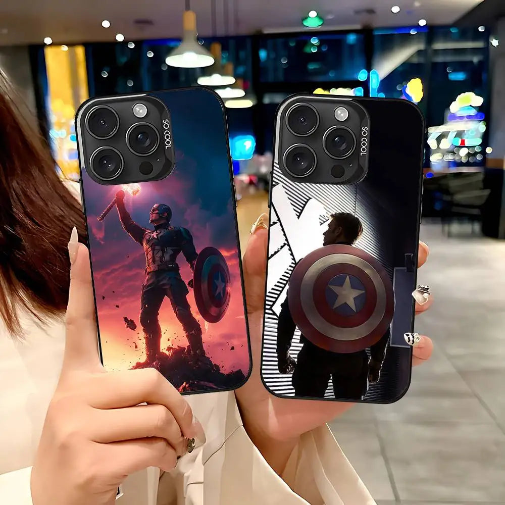Cool-C-Captain-A-America-s Phone Case For IPhone 17 16 15 11 12 13 14 Pro Max 16 Plus 12 Mini 7 8 XR XS 15Pro MAX Cove