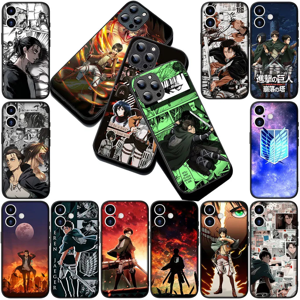 Phone Cover for Motorola Moto Edge 70 60 Fusion NEO Pro G Stylus G56 G96 G04 G05 20 Case Comics Attack on titan levi Eren