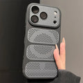 Luxury Armor Shockproof Heat Dissipation Mesh Magnetic Case For IPhone 17 16 15 14 13 Pro Max Lens Protect Matte Hard PC Cover