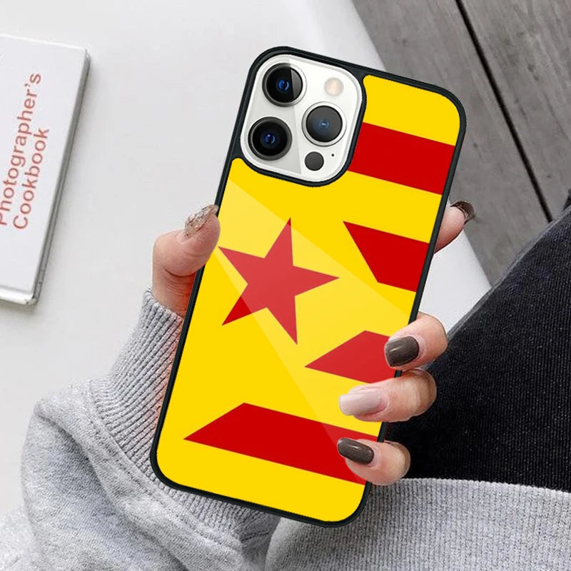Fashion Spain Flag Phone Case For iPhone 17 Air 16 15 14 12 Pro Max Plus Magsafe Magnetic Wireless Charging Cover