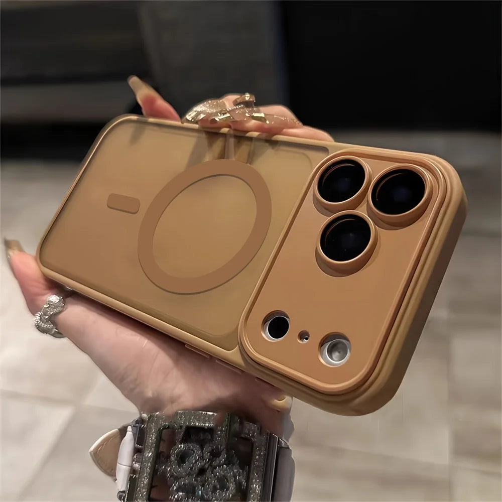 Magnetic Luxury Matte Translucent Shockproof For IPhone 17  16 15 14 Plus 13 Pro Max For Magsafe Back Cover