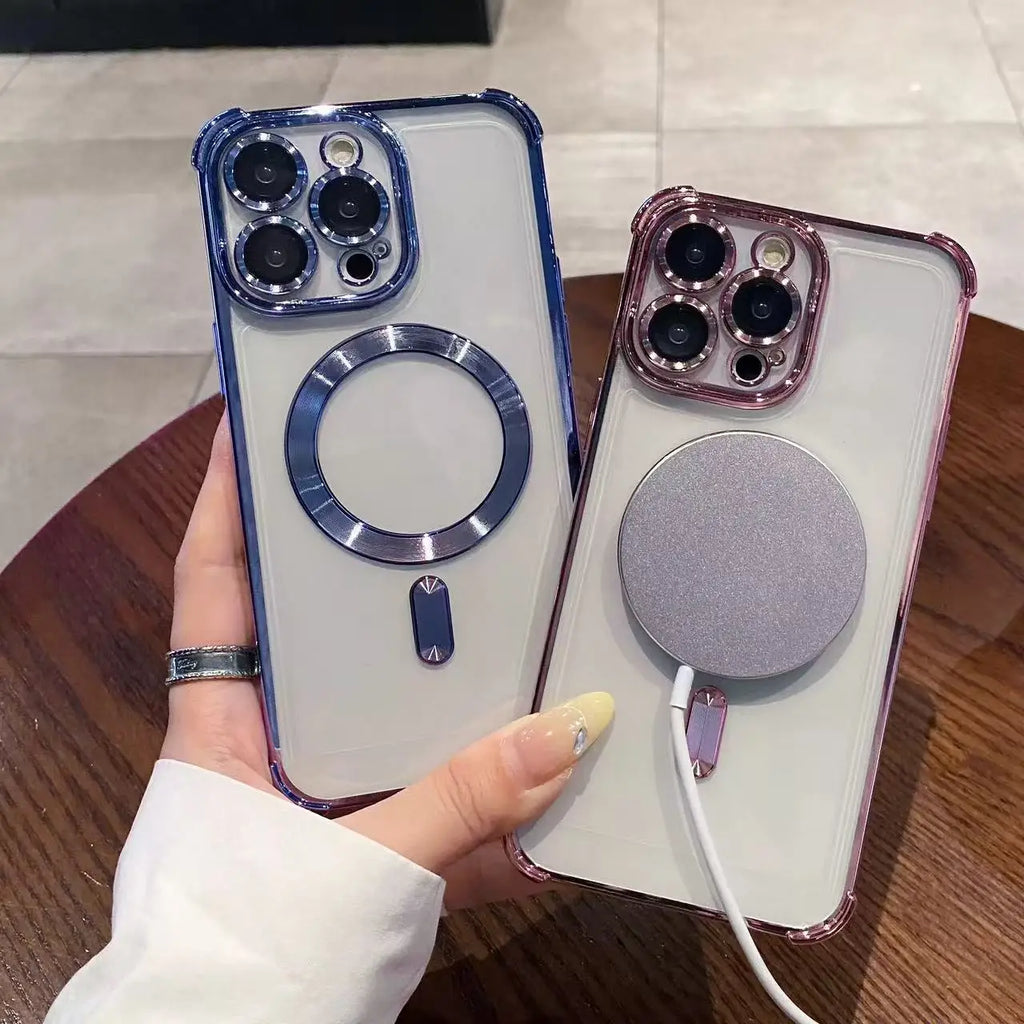 Luxury For Magsafe Magnetic Phone Case For Xiaomi 17 15 Pro 15T 14 14T 13 13T 12 12T 11 11X 11I 12S NFC GT Soft Plating Cover