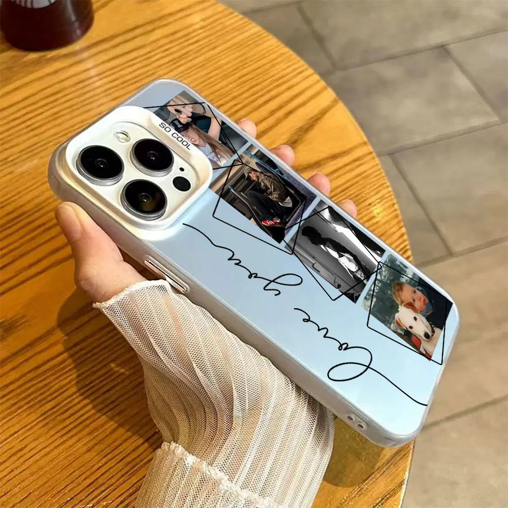 For iPhone 17 16 15 14 13 12 11 Pro Xs Max Mini SE 2020 2022 Air XR 7 8 Plus 16e Personalized multi Photo Custom DIY Phone Case