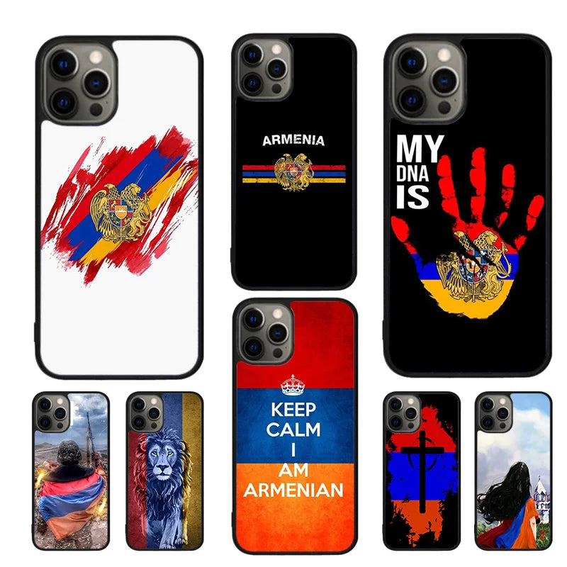 Armenia Armenian Flag Mobile Phone Cases Cover For iPhone 17 Air 16 15 14 12 13 11 Pro MAX apple Plus SE2020 Coque