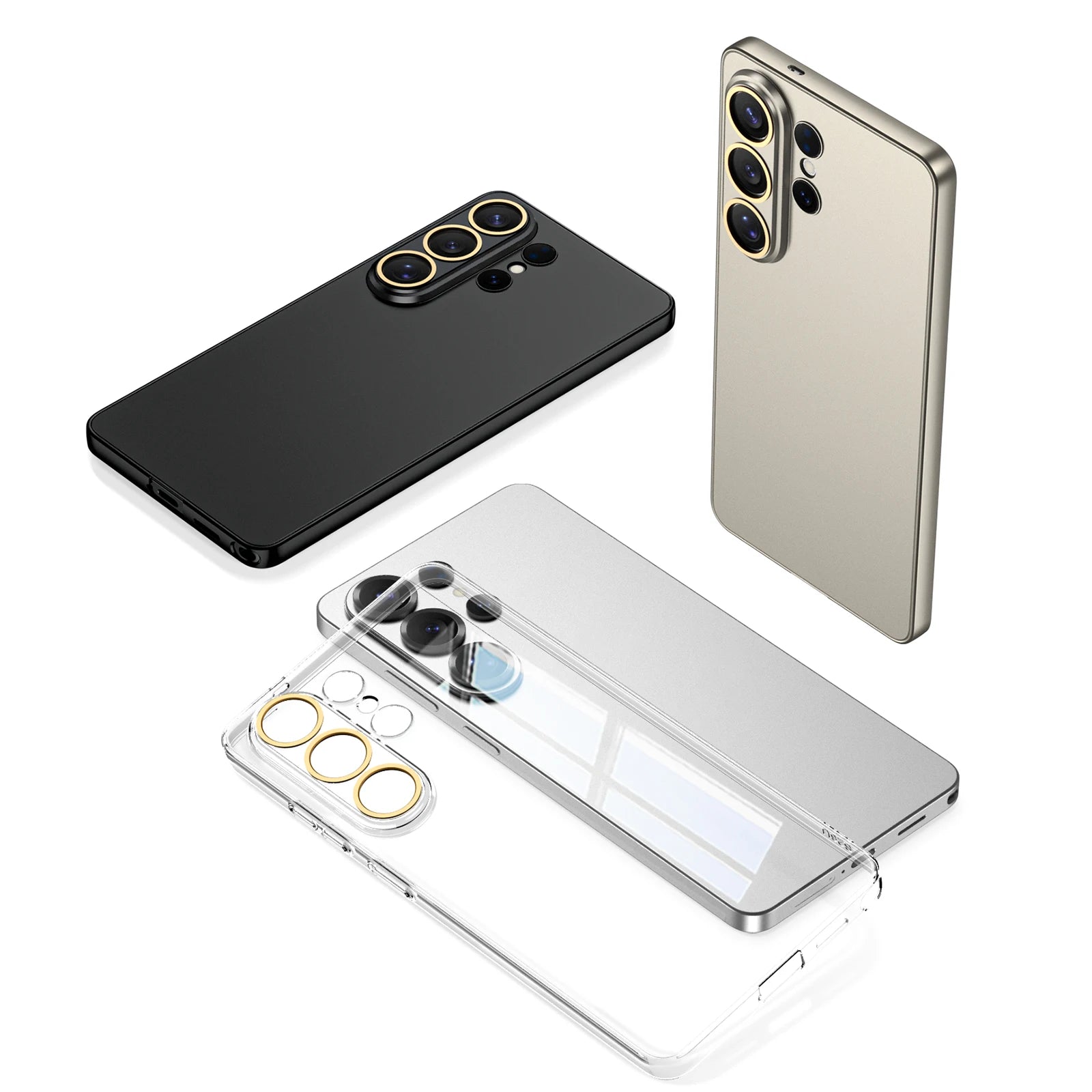 For Samsung Galaxy S26 Ultra Phone Case Skin Friendly Matte Anti-fall Protection Transparent Soft Silicone Back Cover