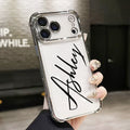 Personalized Customized Initials Name Case For iPhone 17 16 15 14 13 12 11 Pro Max Plus Big Letter Engraving  Cover