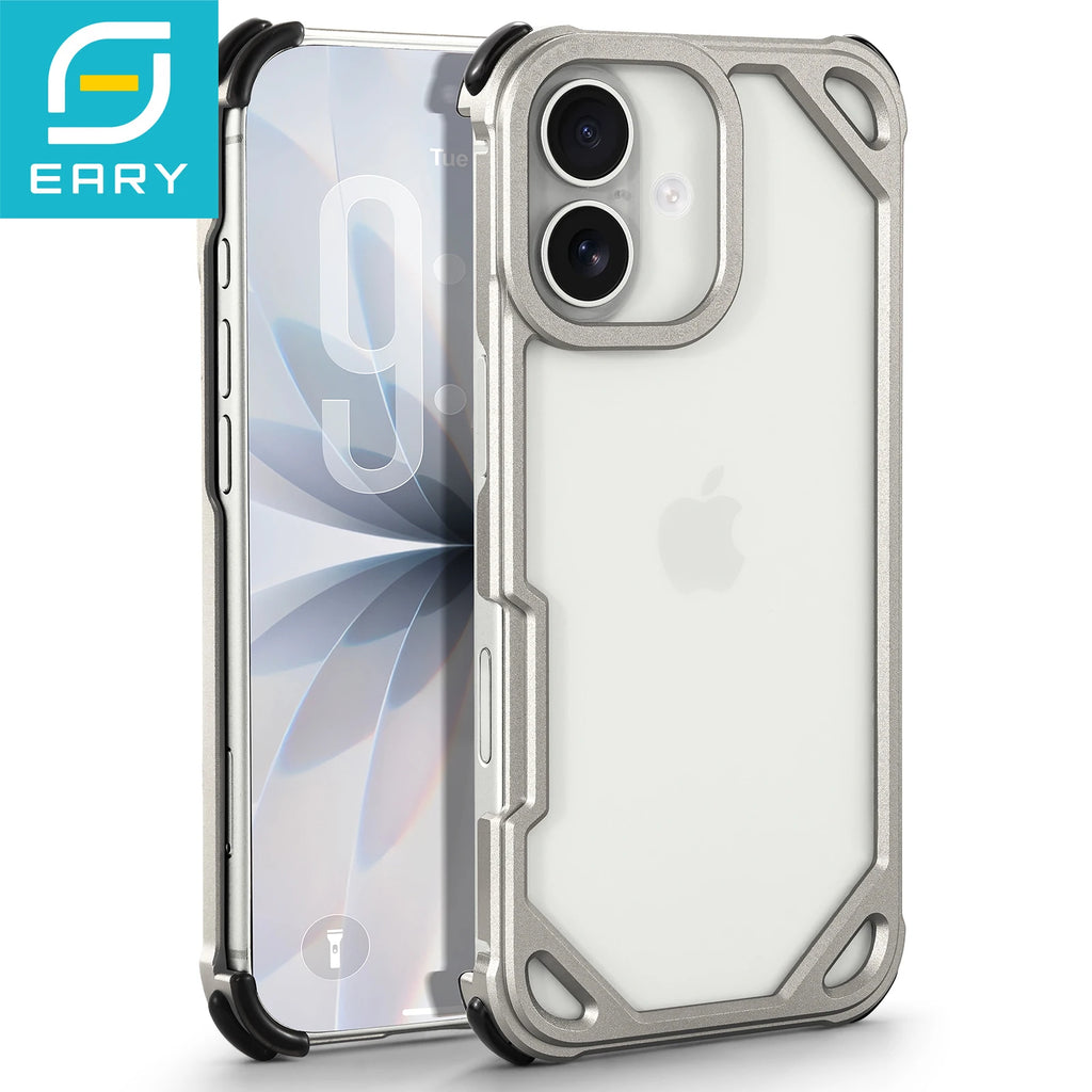 Eary Minimalist Frame Case for iPhone 17/17 Pro Max/17 Pro/Air for Magsafe Thicken Shockproof Drop Protection 17 Pro Cover Shell