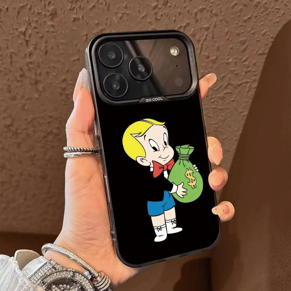 Rich Boy R-Richie R-Rich   Phone Case For iPhone 17,16,15,14,13,12,11 Plus,Pro Max,XS,Colorful Silver Phone case Funda Cover